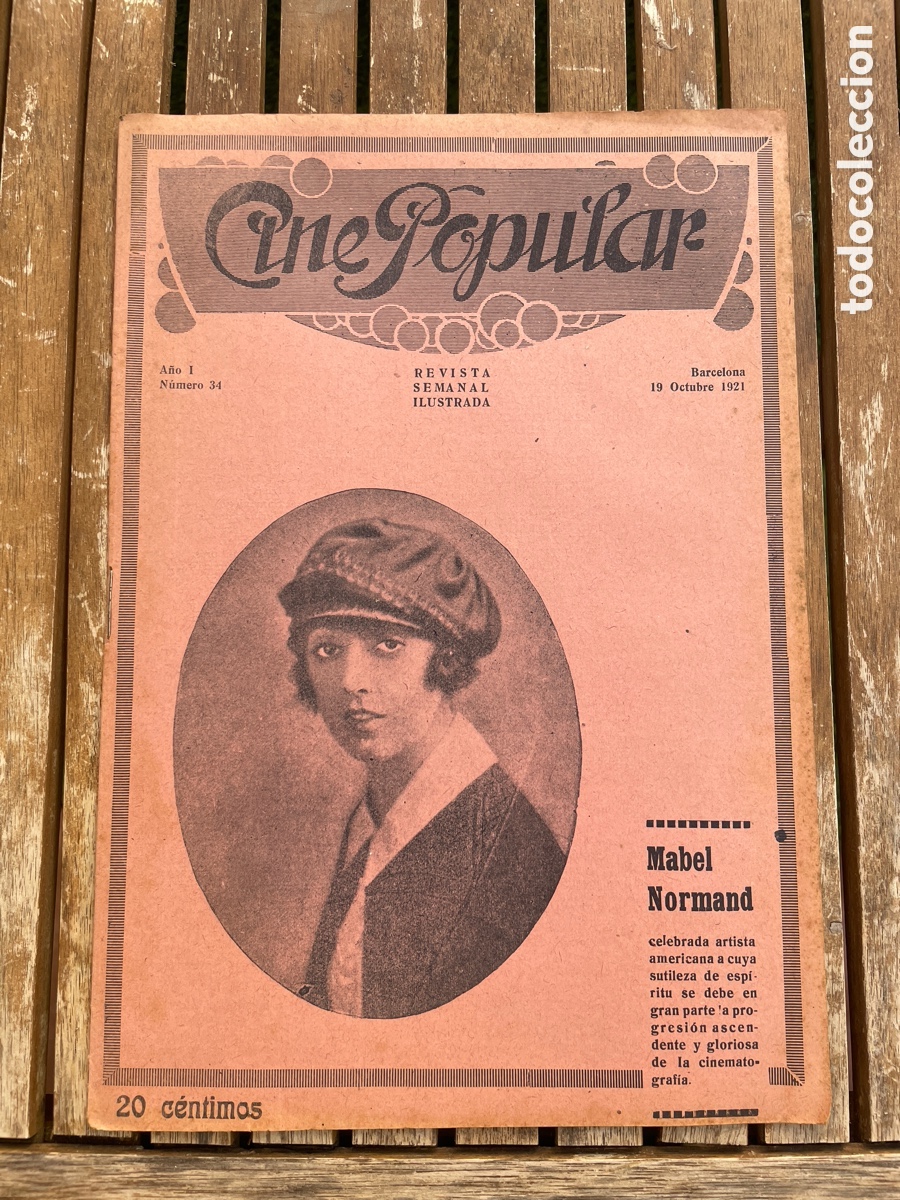 Cin&eacute;ma: Cine Popular. 19 de octubre de 1921. N&uacute;mero 34.