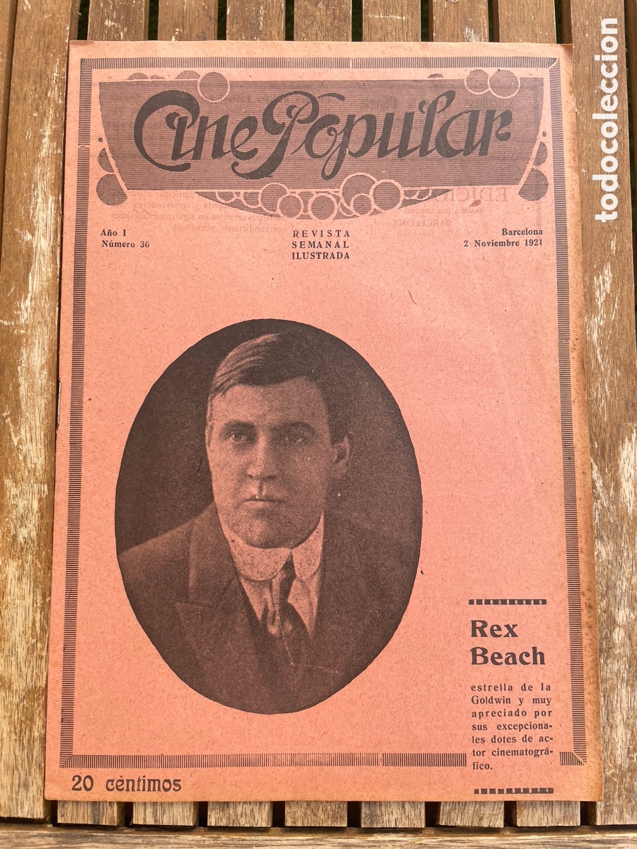 Cine: Cine Popular. 2 de noviembre de 1921. N&uacute;mero 36.