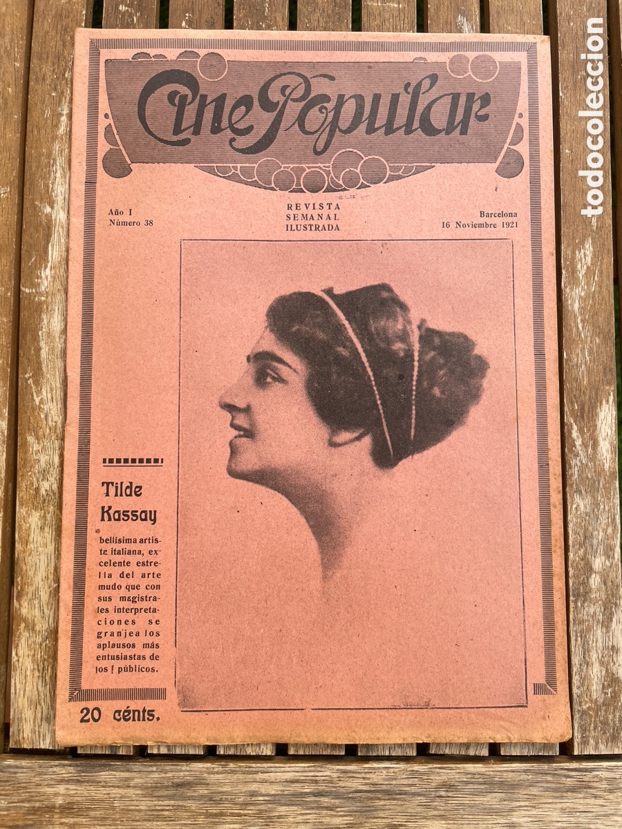 Cinema: Cine Popular. 16 de noviembre de 1921. N&uacute;mero 38.
