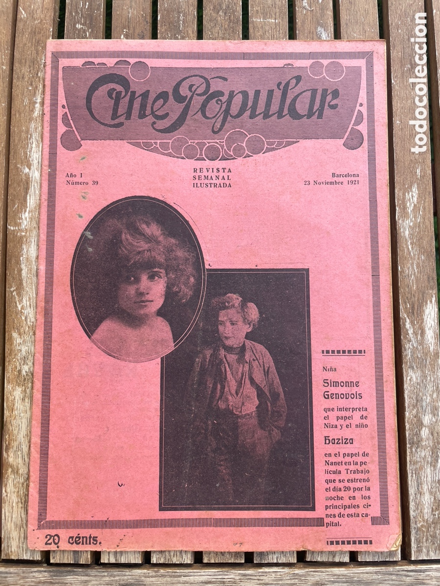 Kino: Cine Popular. 23 de noviembre de 1921. N&uacute;mero 39.