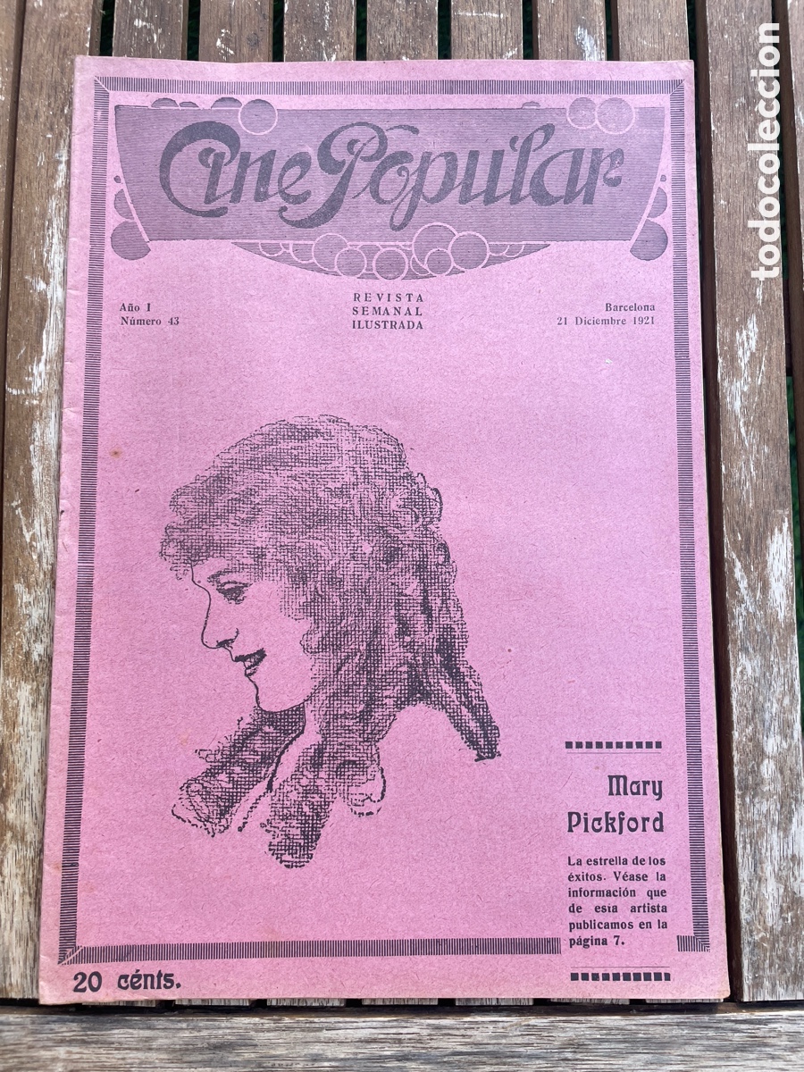 Cinema: Cine Popular. 21 de diciembre de 1921. N&uacute;mero 43.