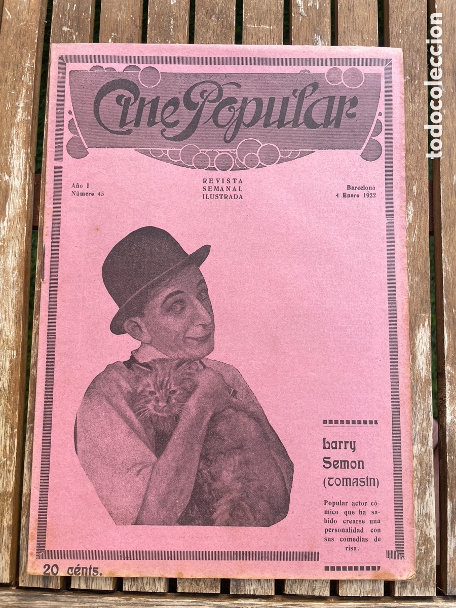 Cinema: Cine popular. 4 de enero de 1922. N&uacute;mero 45. Barry Semon.