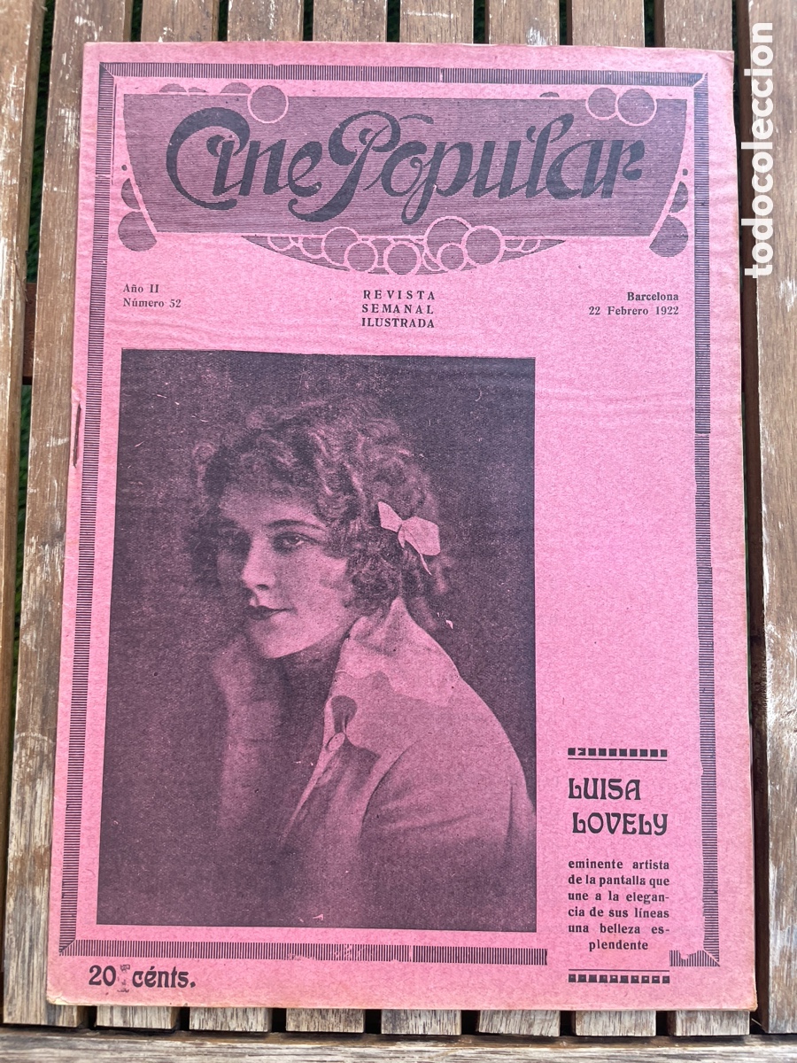 Cinema: Cine Popular. 22 de febrero de 1922. N&uacute;mero 52.