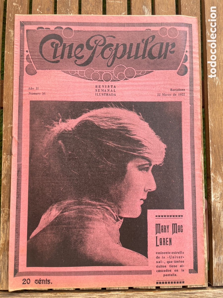 Cinema: Cine popular. 22 de marzo de 1922. N&uacute;mero 56.