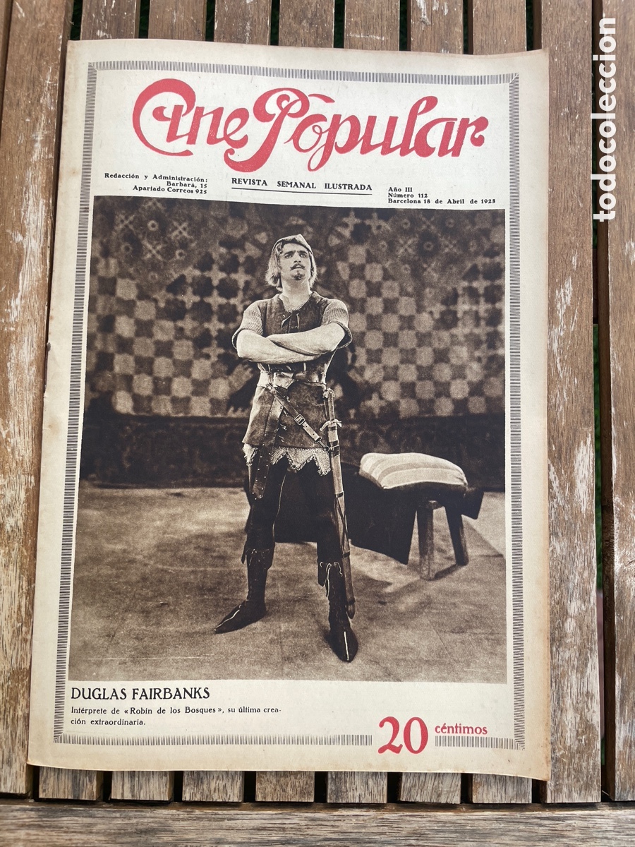 Cinema: Cine Popular. 18 de abril de 1923. N&uacute;mero 112. Douglas Fairbanks.