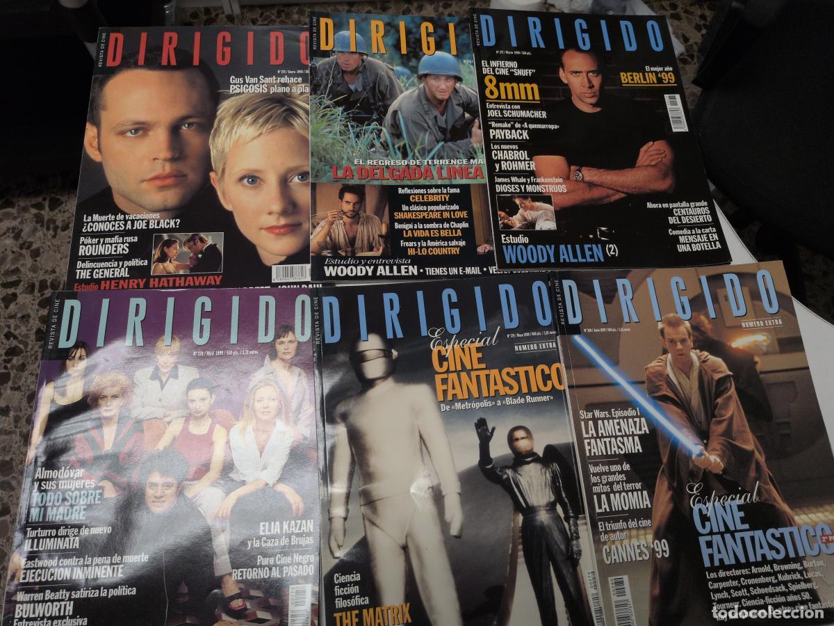 Cinema: Lote de 11 revistas Dirigido. A&ntilde;o 1999 completo (n&ordm; 275-285) -