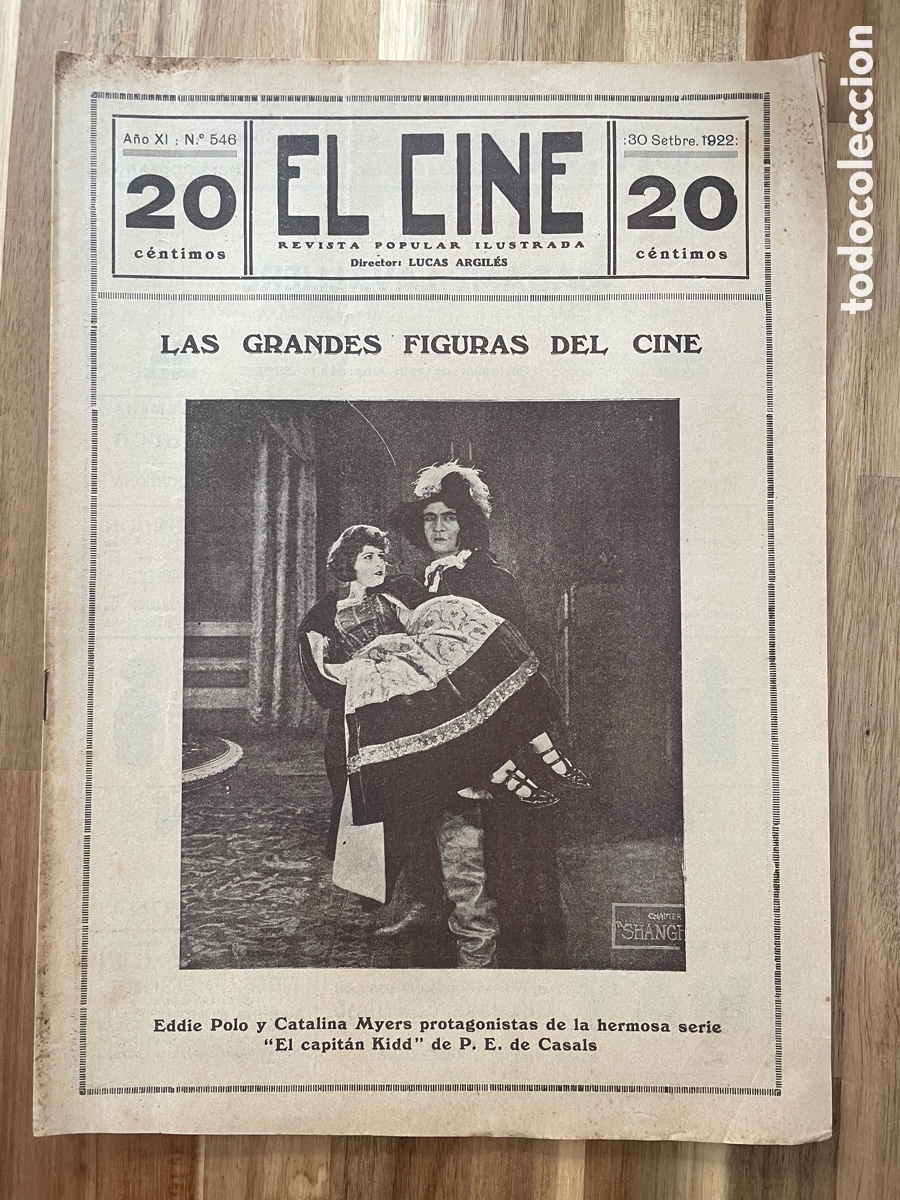 Kino: El cine. Revista popular ilustrada,. 30 de septiembre de 1922. N&uacute;mero 546.