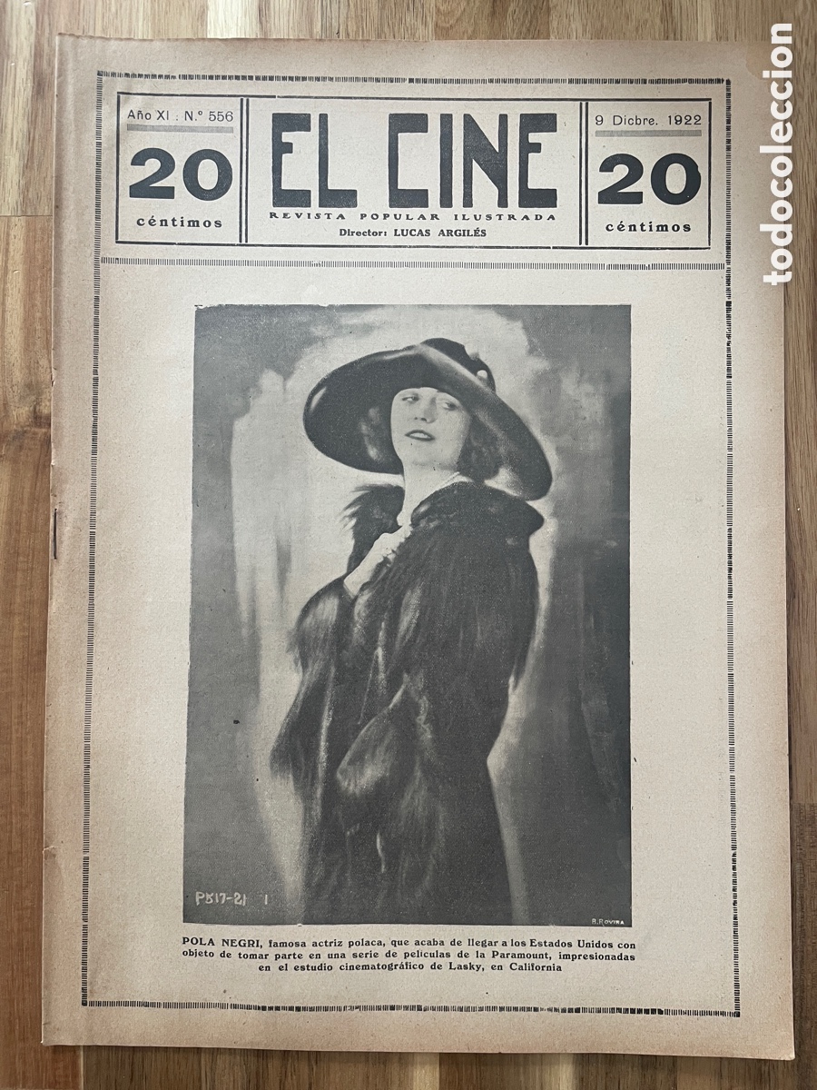 Kino: El cine. Revista popular, ilustrada. 9 de diciembre de 1922. N&uacute;mero 556.