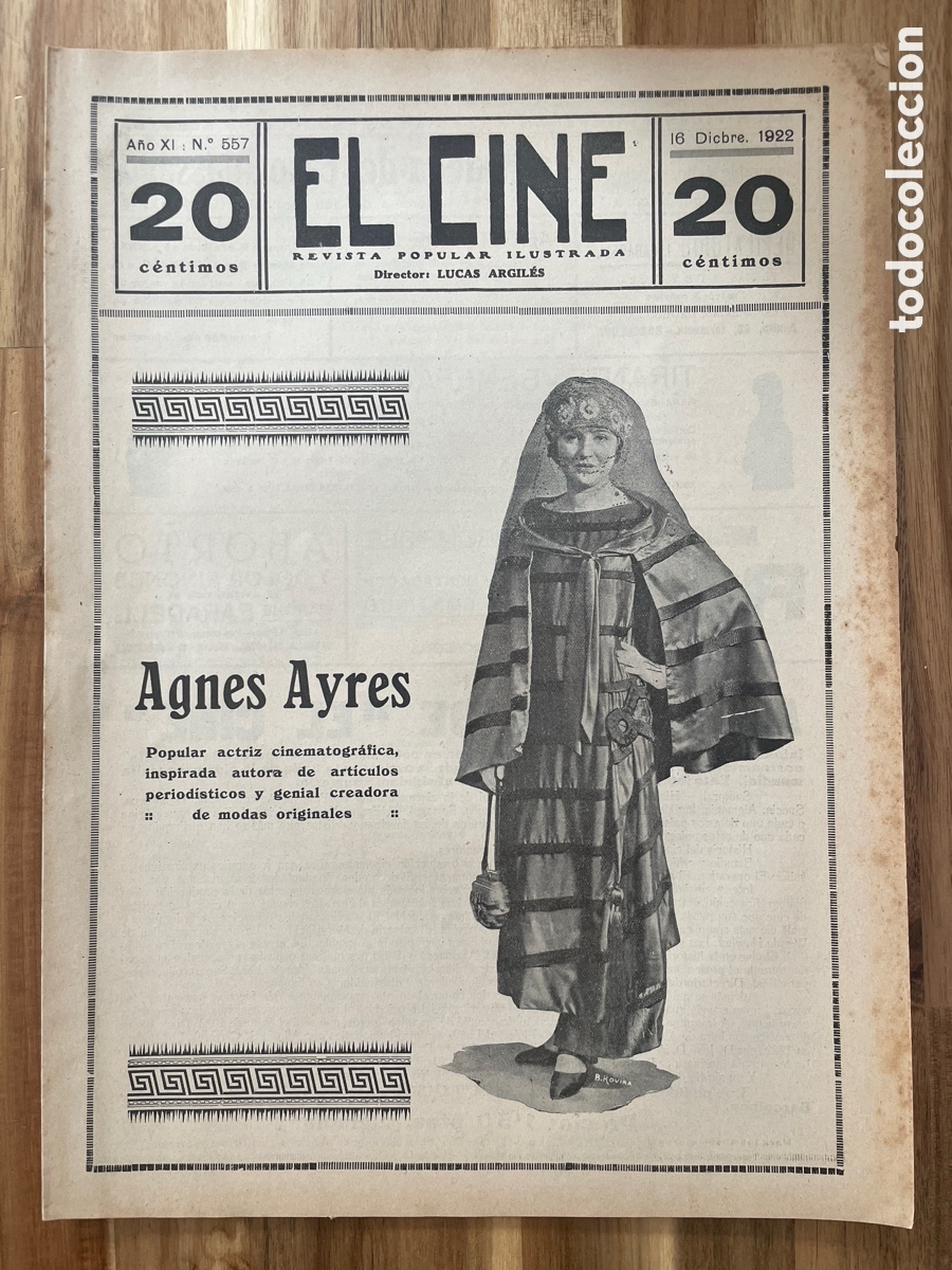 Cine: El cine. Revista popular ilustrada. 16 de diciembre de 1922. N&uacute;mero 557.