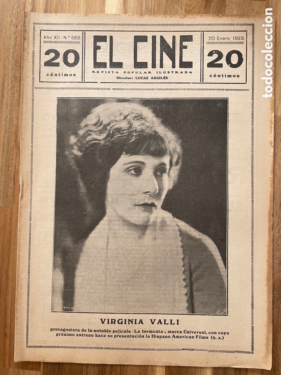 Kino: El cine. Revista popular ilustrada. 20 de enero de 1923. N&uacute;mero 562.