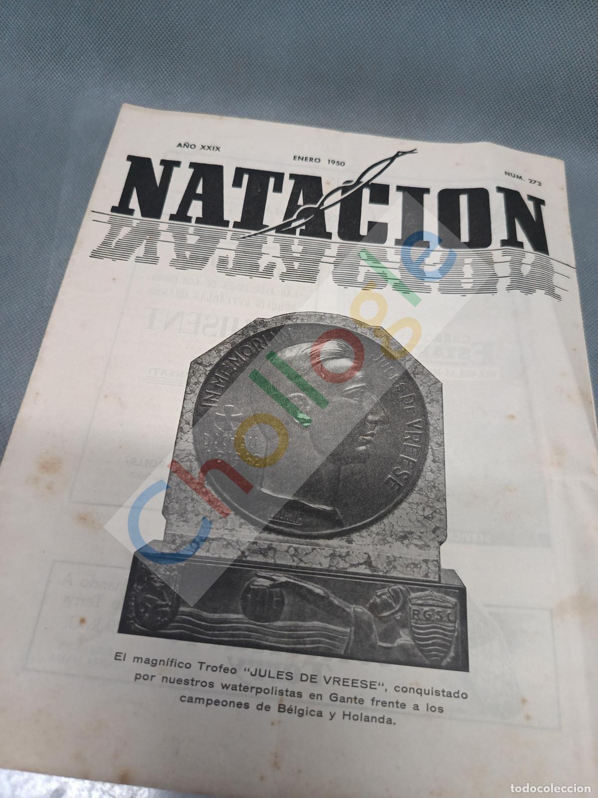 Cine: Revista Club Nataci&oacute; Barcelona a&ntilde;o 1950 con publicidad de la &eacute;poca