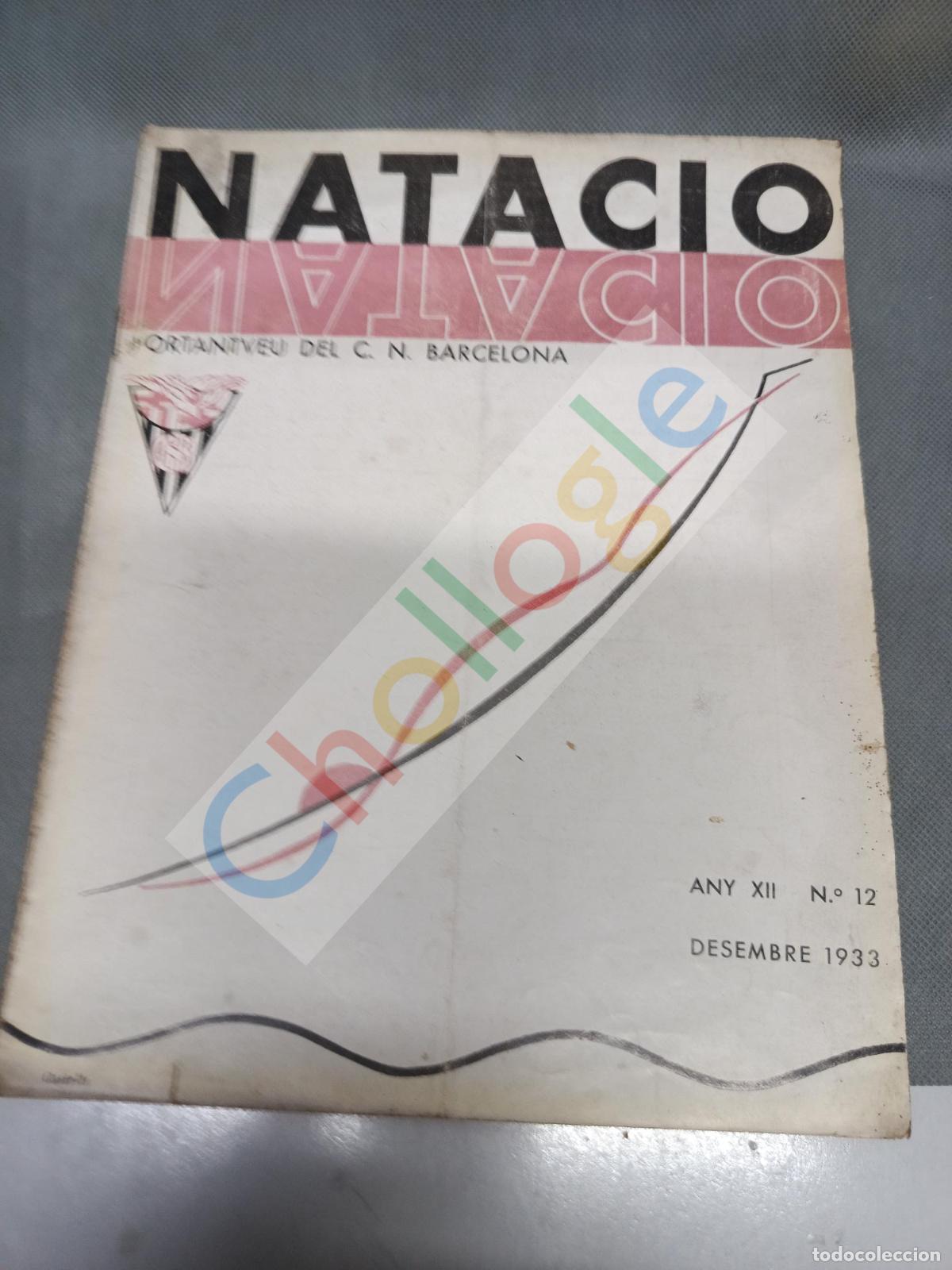Cine: Revista Club Nataci&oacute; Barcelona a&ntilde;o 1933 con publicidad de la &eacute;poca