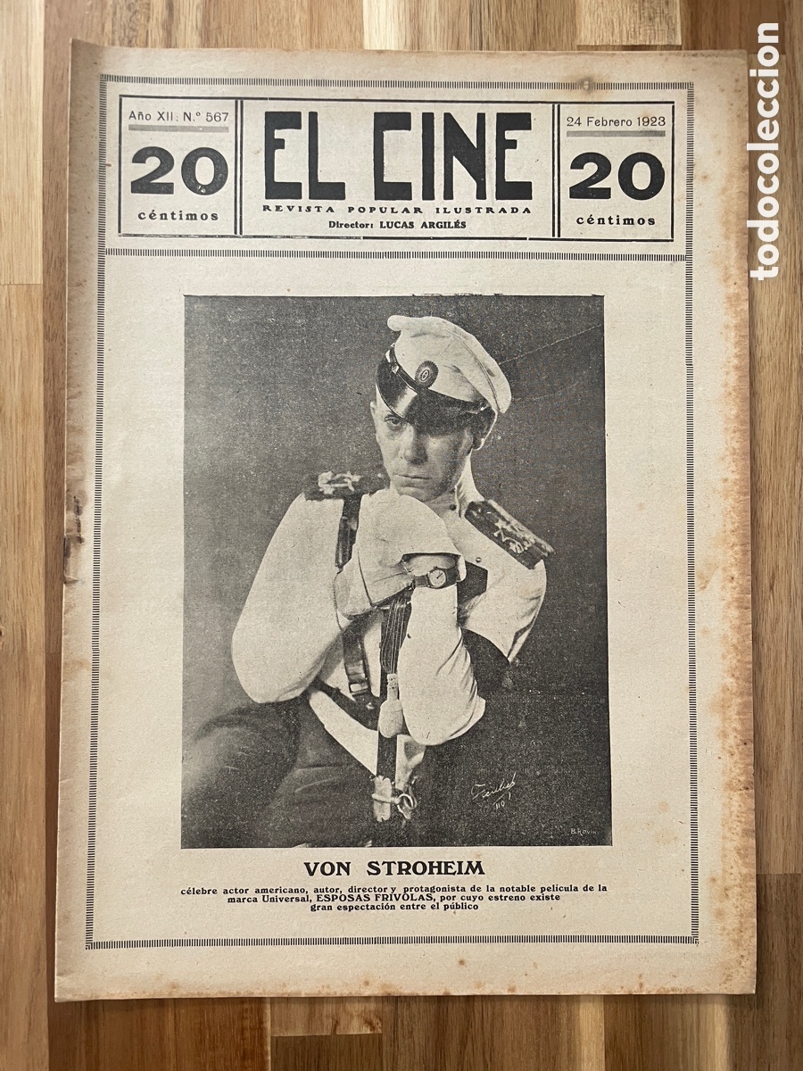 Cinema: El cine. Revista popular, ilustrada,. 24 de febrero de 1923. N&uacute;mero 567.