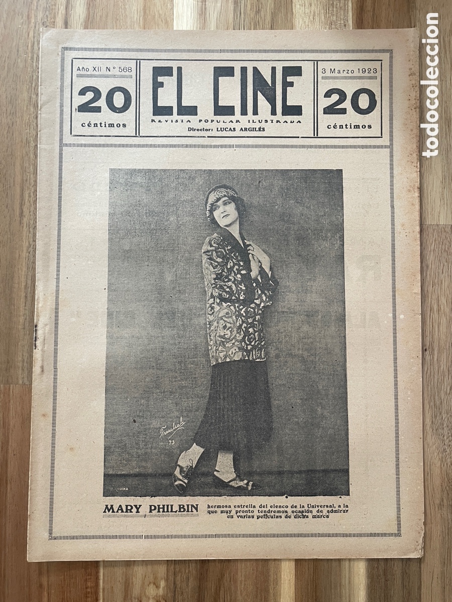 Cin&eacute;ma: El cine. Revista popular ilustrada. 3 de marzo de 1923. N&uacute;mero 568.