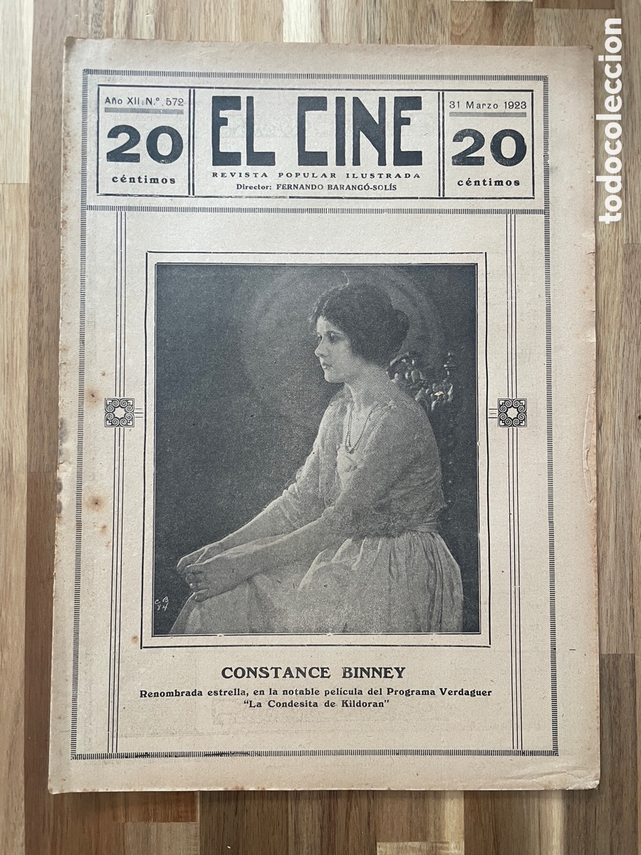 Kino: El cine. Revista popular, ilustrada,. 31 de marzo de 1923. N&uacute;mero 572.