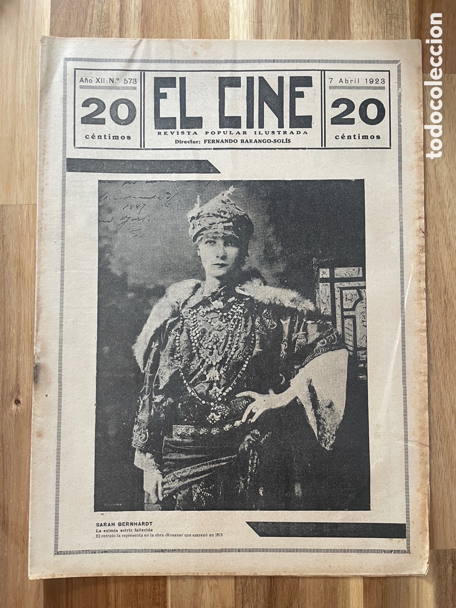 Cinema: El cine. Revista popular ilustrada. 7 de abril de 1923. N&uacute;mero 573.