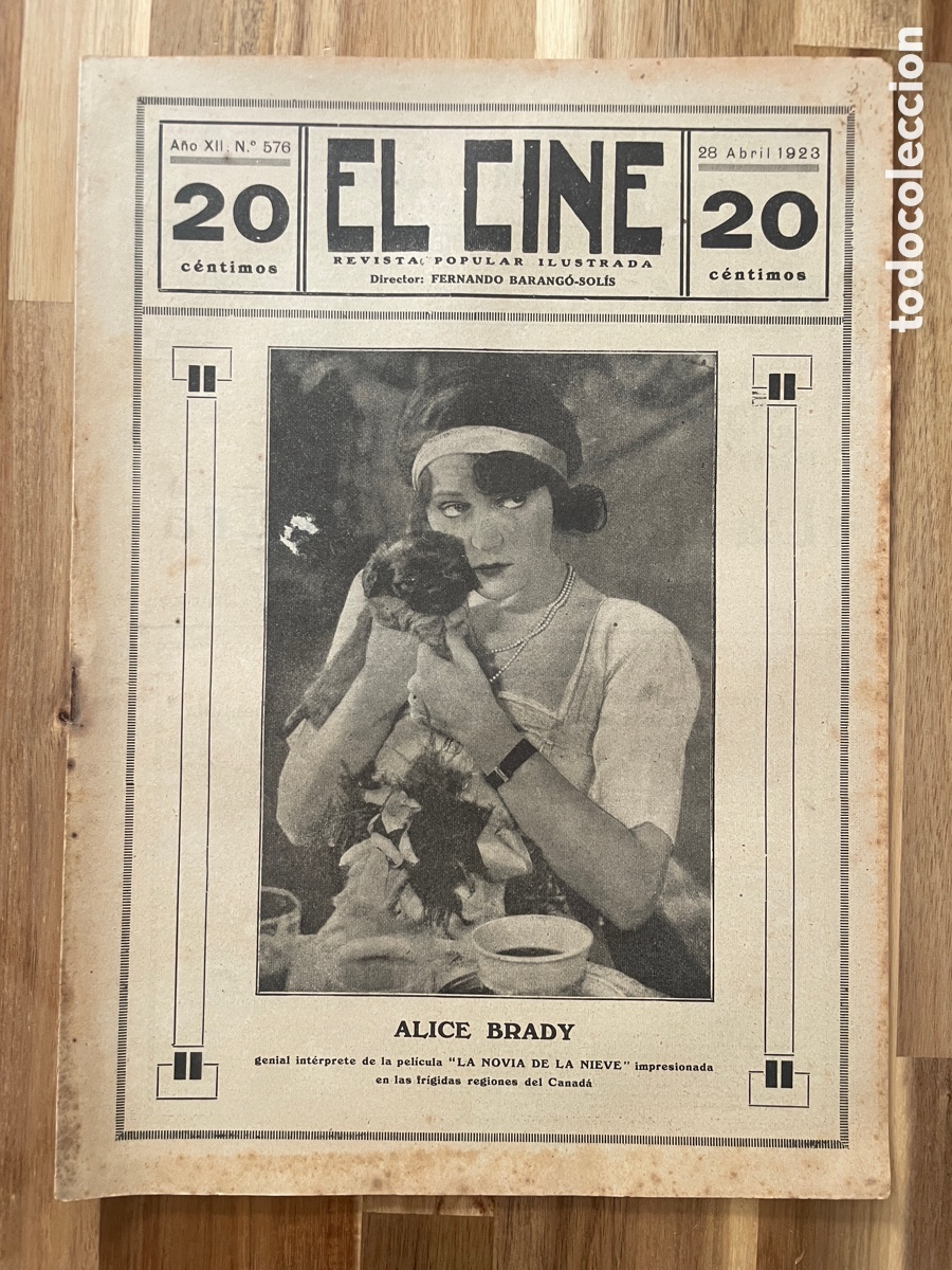 Cinema: El cine. Revista popular ilustrada. 28 de abril de 1923. N&uacute;mero 576.