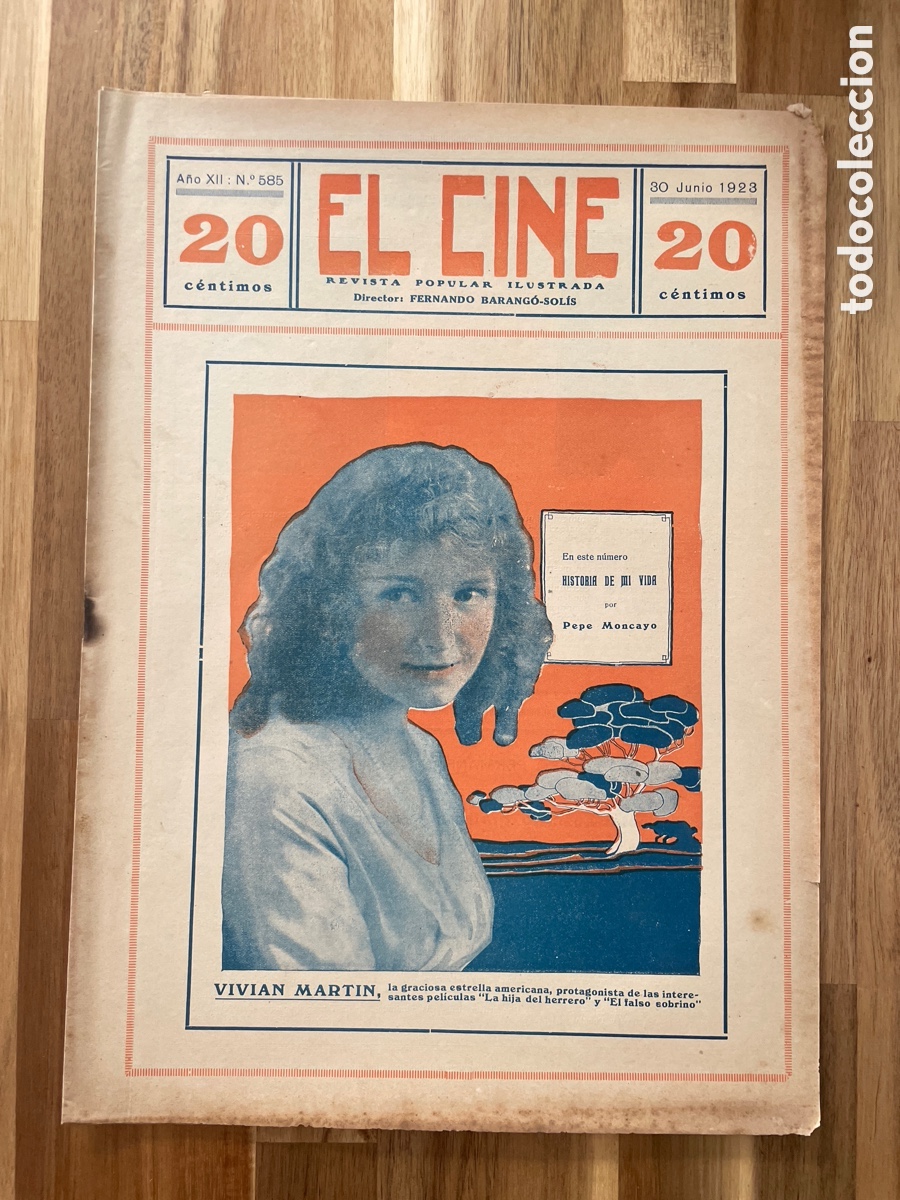 Cinema: El cine. Revista popular ilustrada,. 30 de junio de 1923. N&uacute;mero 585.