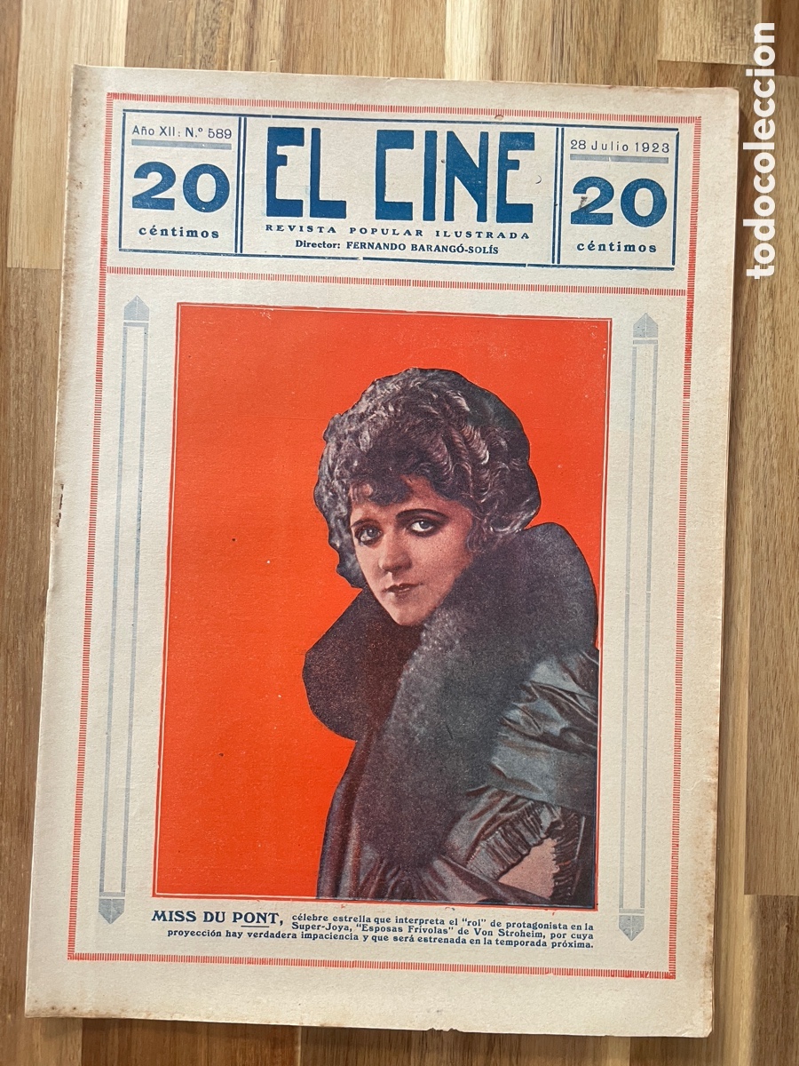 Kino: El cine. Revista popular ilustrada. 28 de julio de 1923. N&uacute;mero 589.