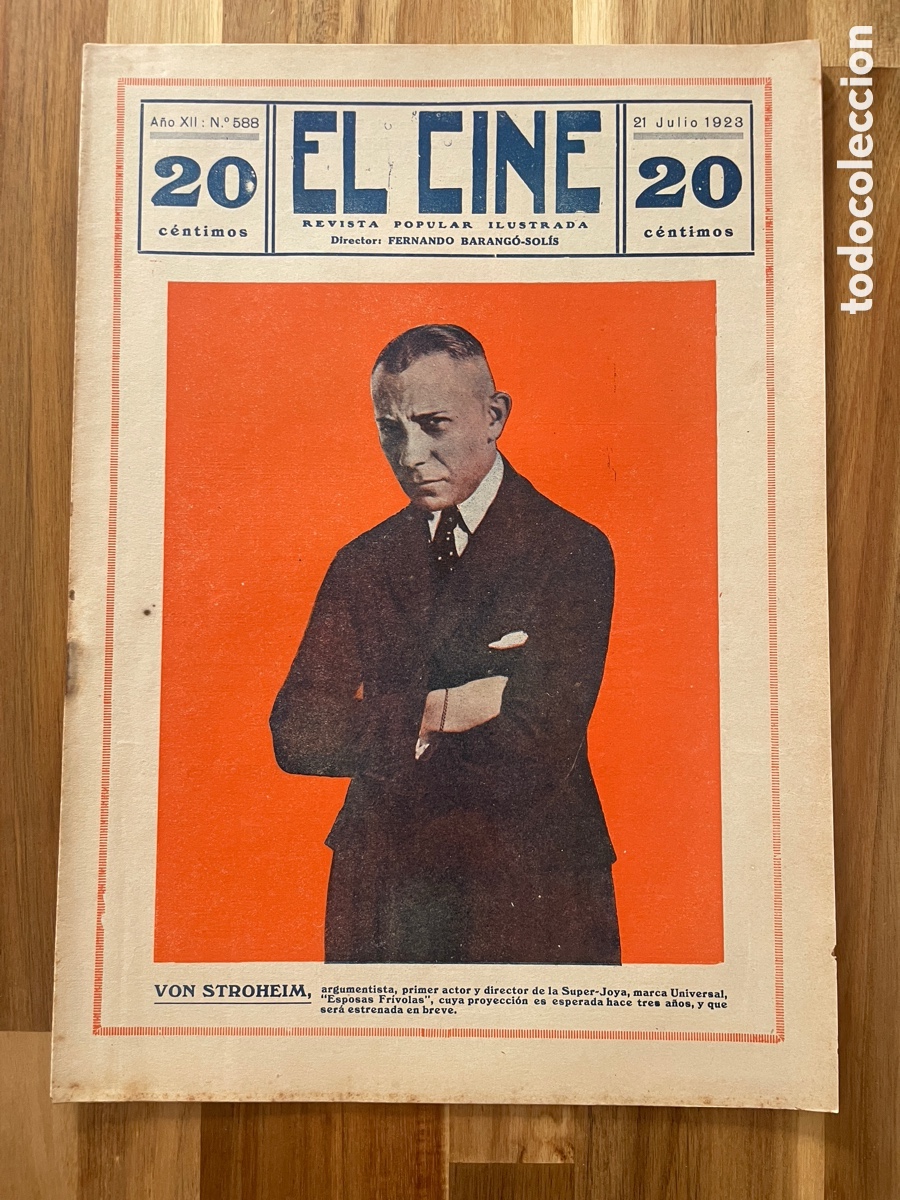 Cine: El cine. Revista popular ilustrada. 4 de agosto de 1923. N&uacute;mero 590.