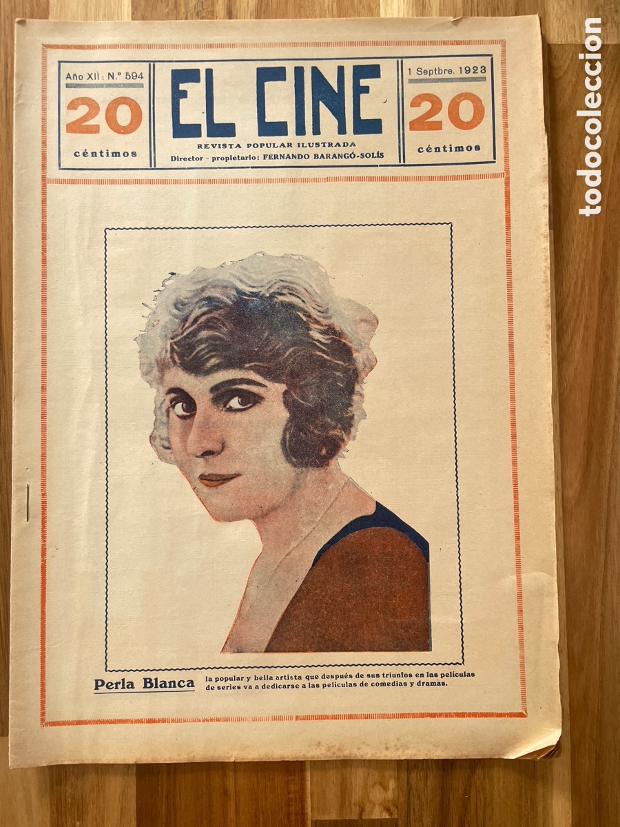 Cin&eacute;ma: El cine. Revista popular ilustrada. 1 de septiembre de 1923. N&uacute;mero 594.