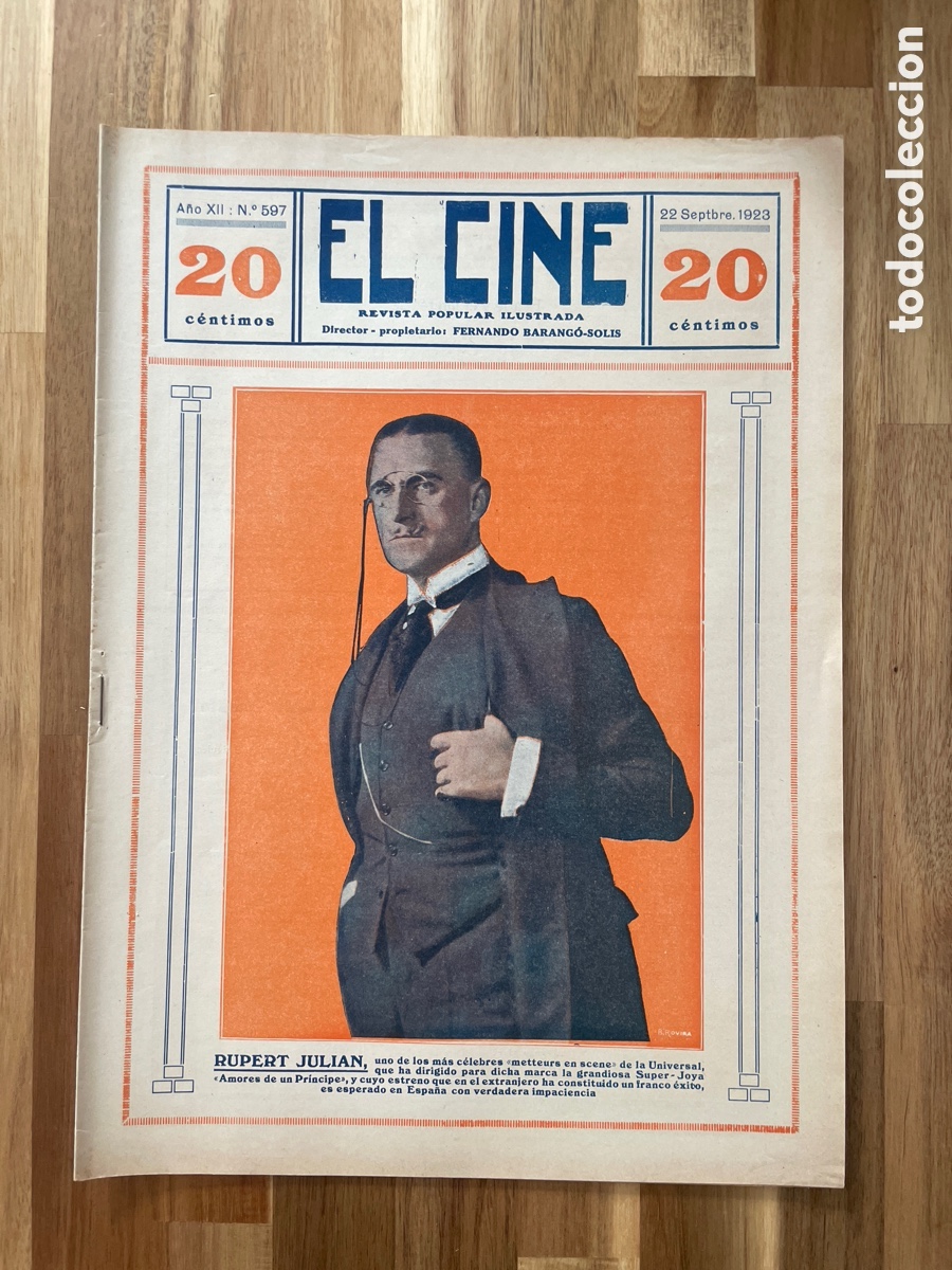 Cine: El cine. Revista popular ilustrada. 22 de septiembre de 1923. N&uacute;mero 597.
