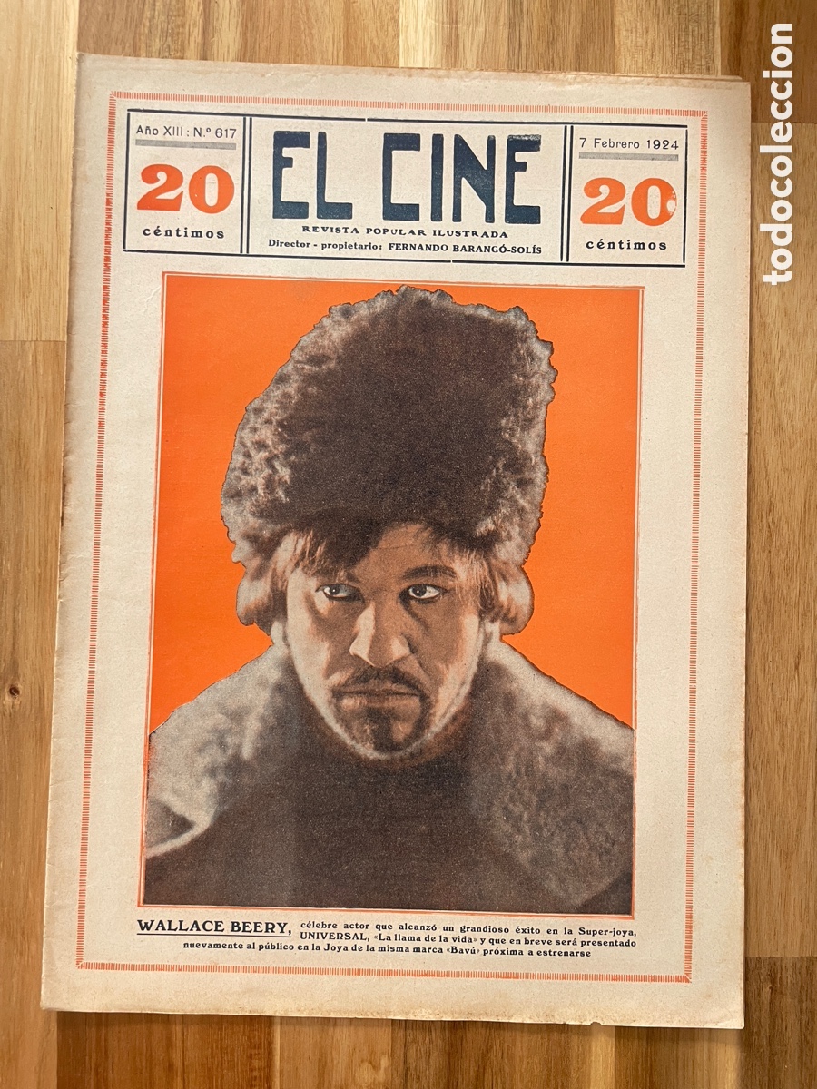 Cine: El cine. Revista popular ilustrada. 7 de febrero de 1924. N&uacute;mero 617.