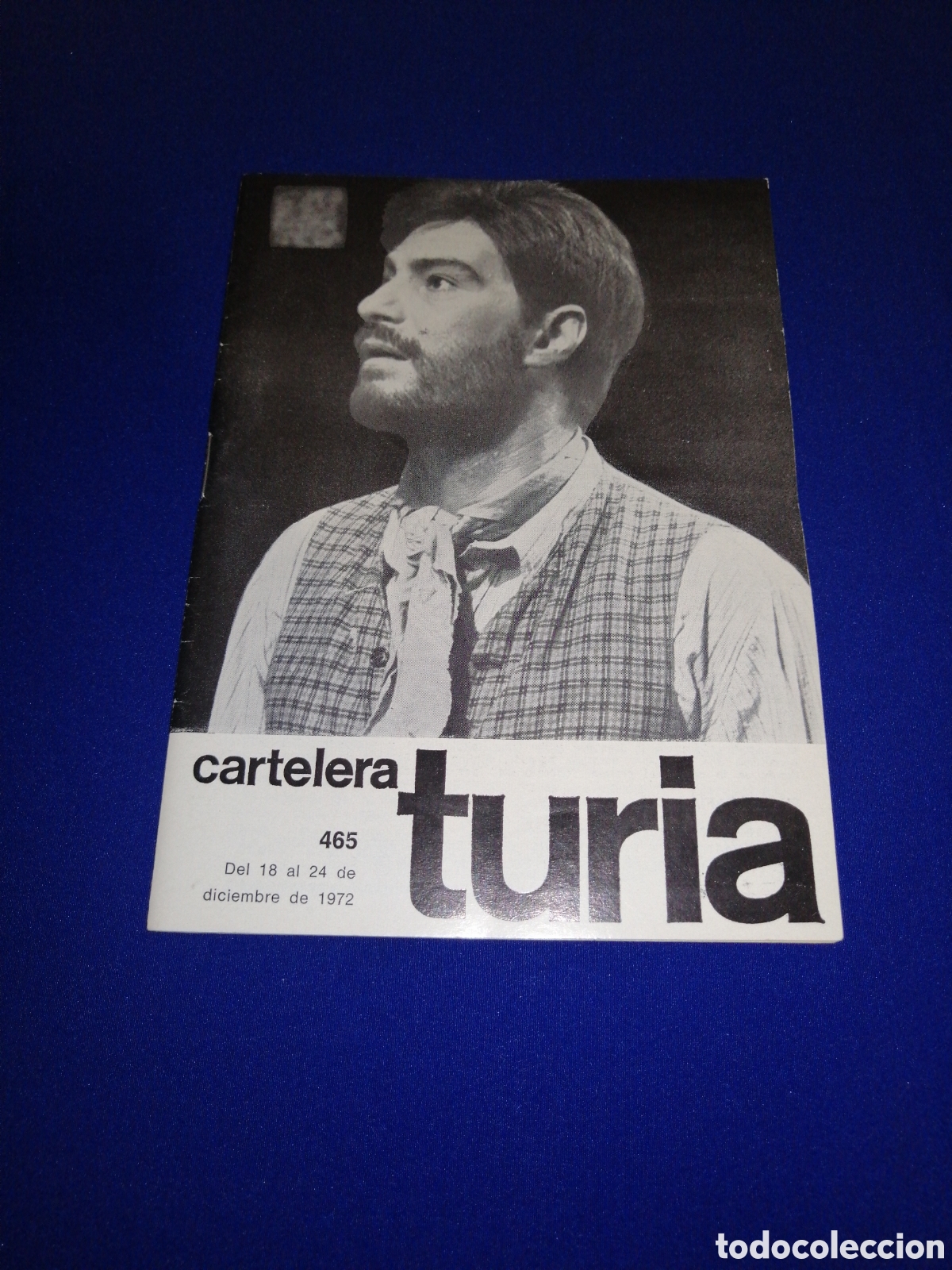 Cin&eacute;ma: CARTELERA TURIA N&Uacute;MERO 465 A&Ntilde;O 1972 PORTADA NINO MANFREDI
