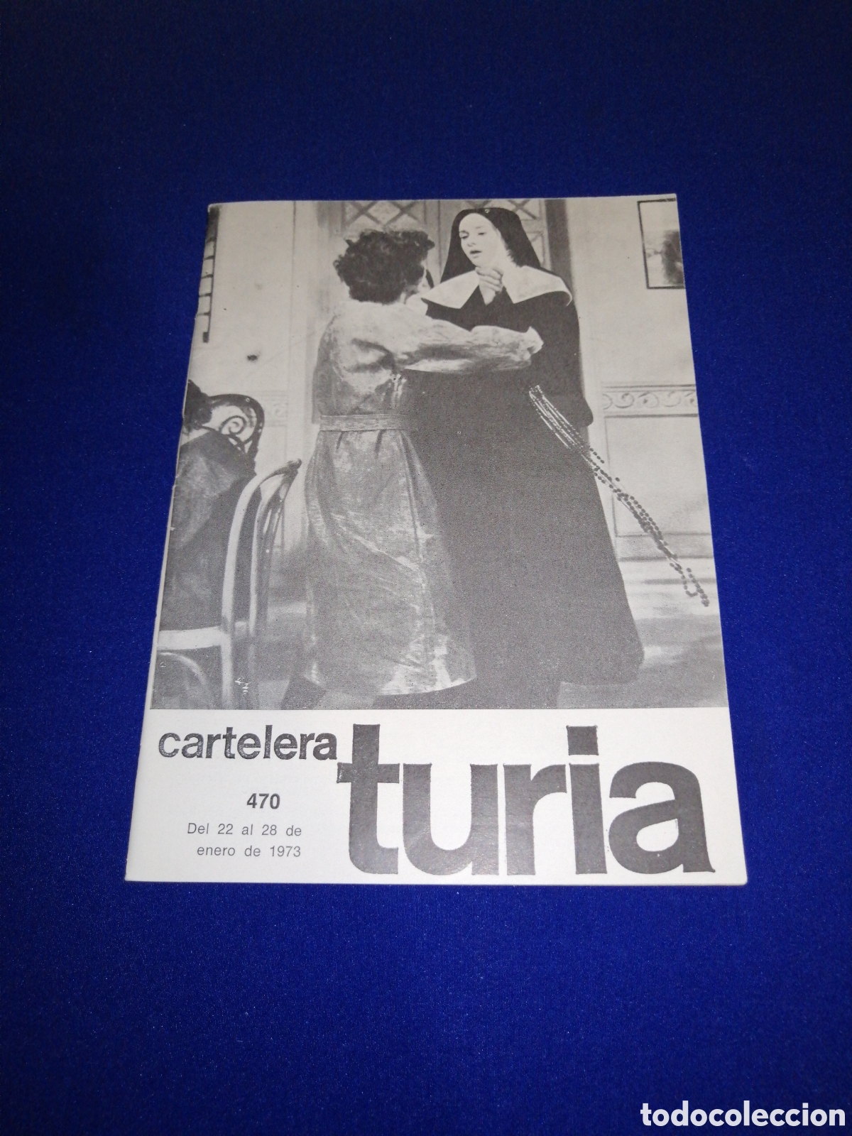 Cin&eacute;ma: CARTELERA TURIA N&Uacute;MERO 470 A&Ntilde;O 1973 PORTADA FRED ZINNEMANN