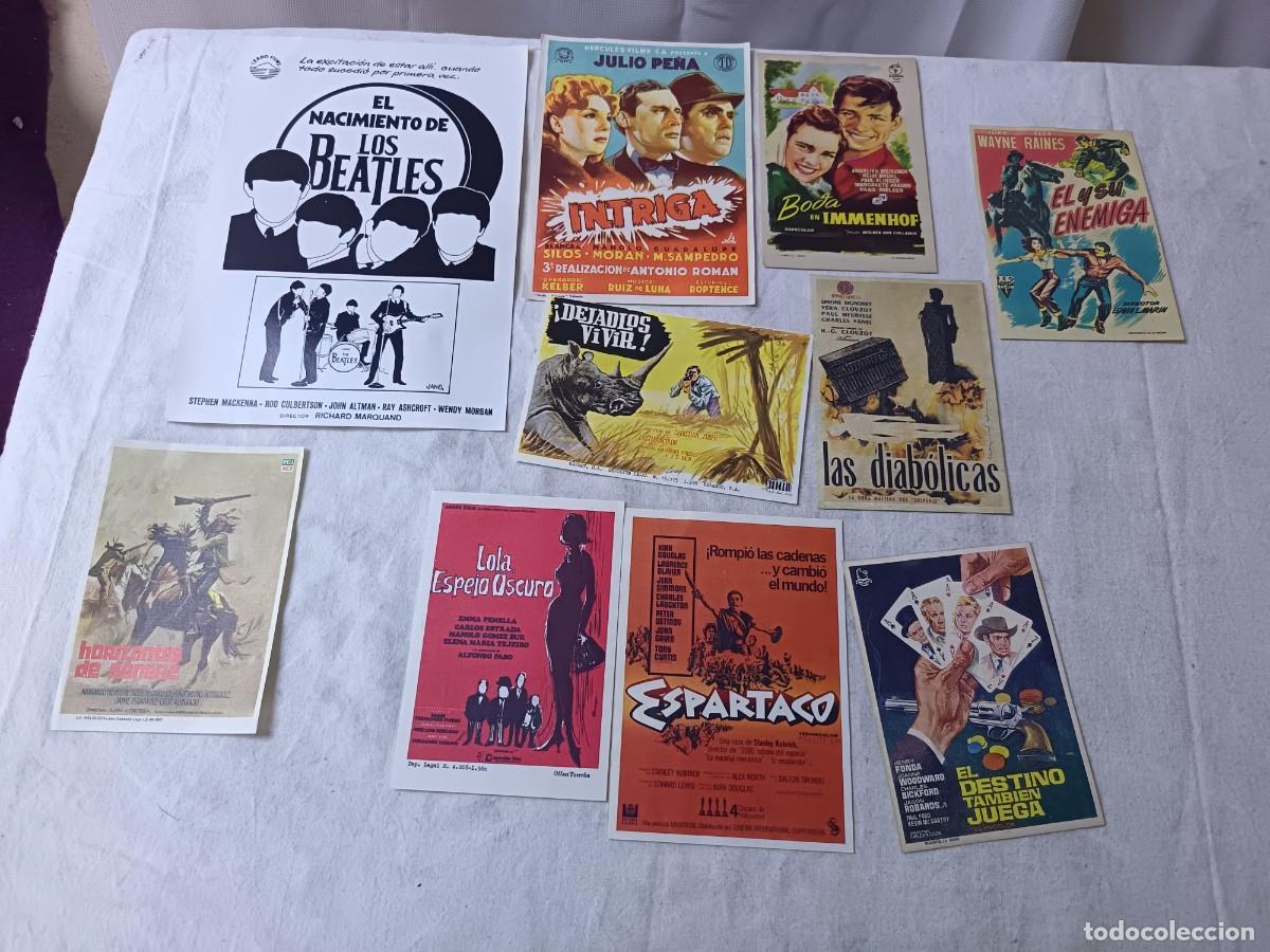 Cin&eacute;ma: FM3, Lote de Folletos de mano de Cine, varios g&eacute;neros, todos diferentes, a clasificar