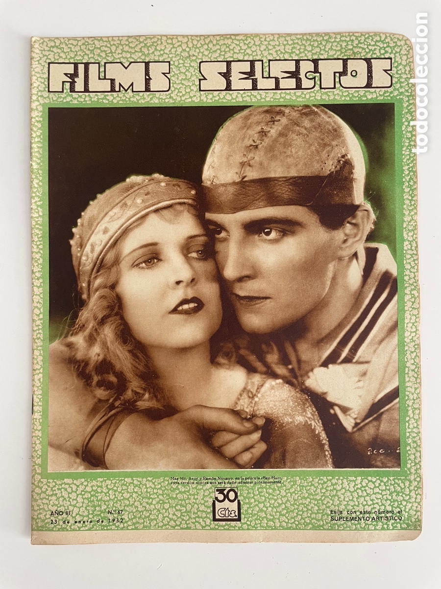 Kino: Films selectos. 23 enero 1932. N&uacute;mero 67. Ramon Navarro y Mae Mc Avoy