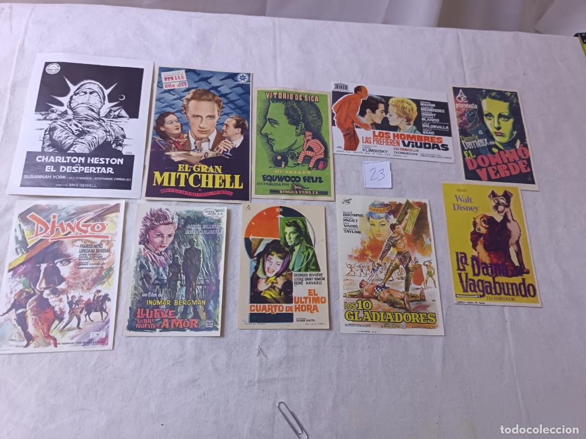 Cinema: FM23, Lote de Folletos de mano de Cine, varios g&eacute;neros, todos diferentes, a clasificar