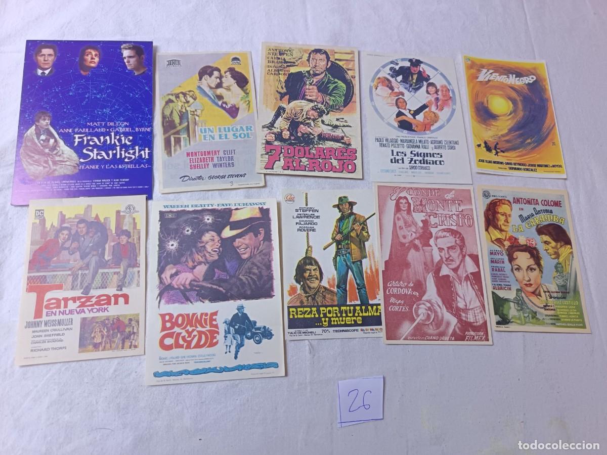 Kino: FM26, Lote de Folletos de mano de Cine, varios g&eacute;neros, todos diferentes, a clasificar