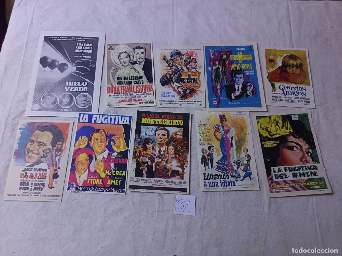 Cinema: FM32, Lote de Folletos de mano de Cine, varios g&eacute;neros, todos diferentes, a clasificar
