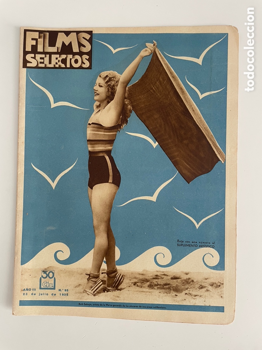 Cinema: Films selectos. 23 julio 1932. N&uacute;mero 93. Ruth Solwyn.