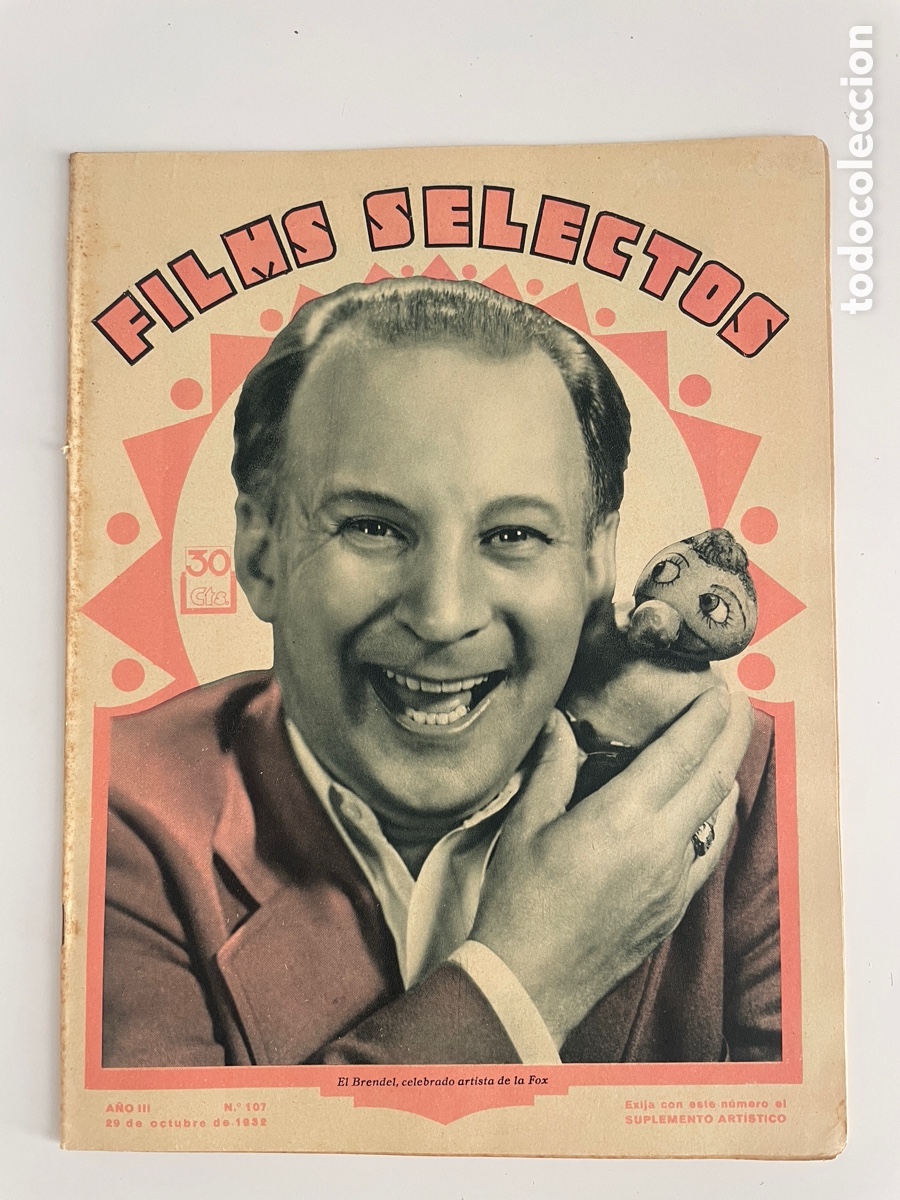 Cin&eacute;ma: Films selectos. 29 octubre 1932. N&uacute;mero 107. Brendel.
