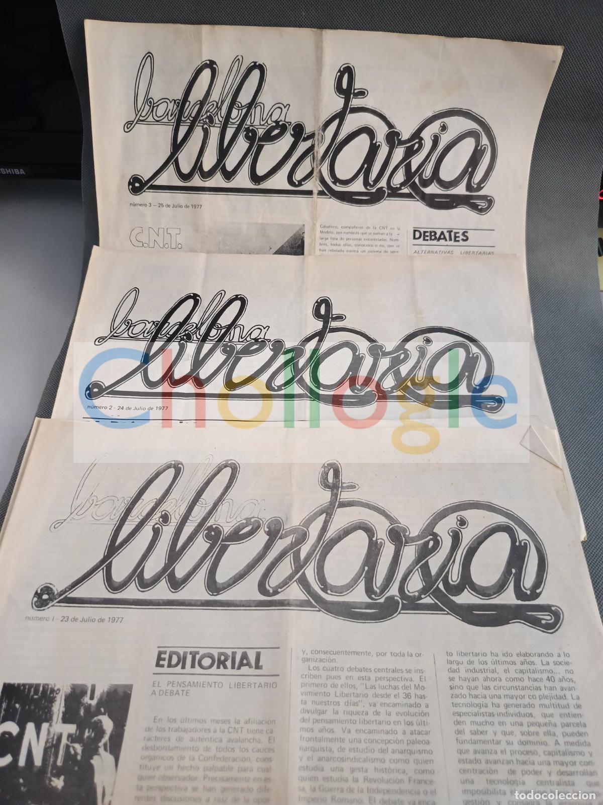 Cine: Las 3 revistas que se editaron con moivo de las Jornadas libertairas 1977 Una Joya!!!