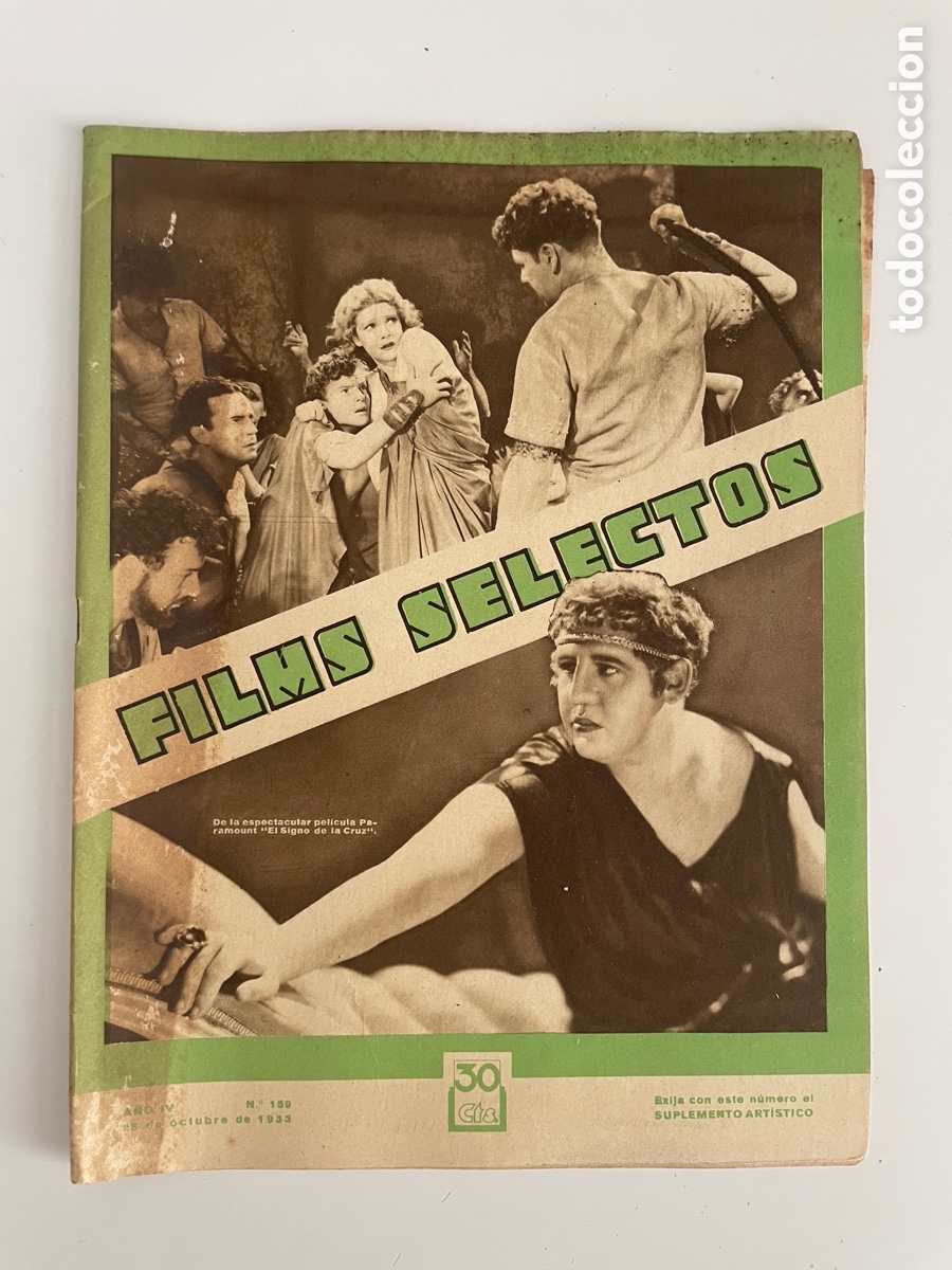 Cin&eacute;ma: Films selectos. 28 octubre 1933. N&uacute;mero 159.