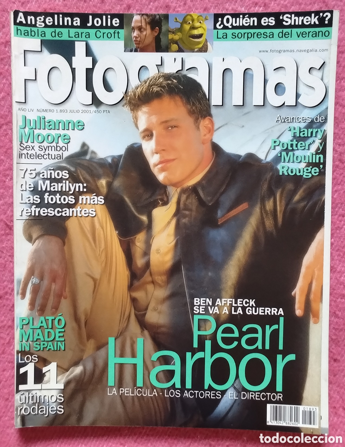 Cine: Magazine FOTOGRAMAS 1893 - Ben Affleck / Julianne Moore / Angelina Jolie / Marilyn Monroe