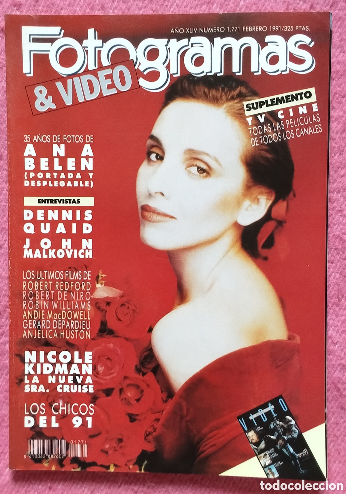 Cine: Magazine FOTOGRAMAS 1771 - Ana Belen / Nicole Kidman / Dennis Quaid / John Malkovich