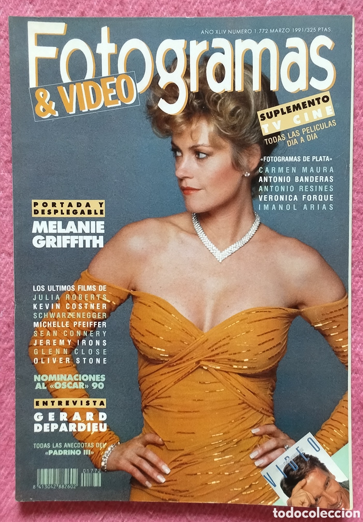 Cine: Magazine FOTOGRAMAS 1772 - Melanie Griffith / Gerard Depardieu / Julia Roberts / Sean Connery