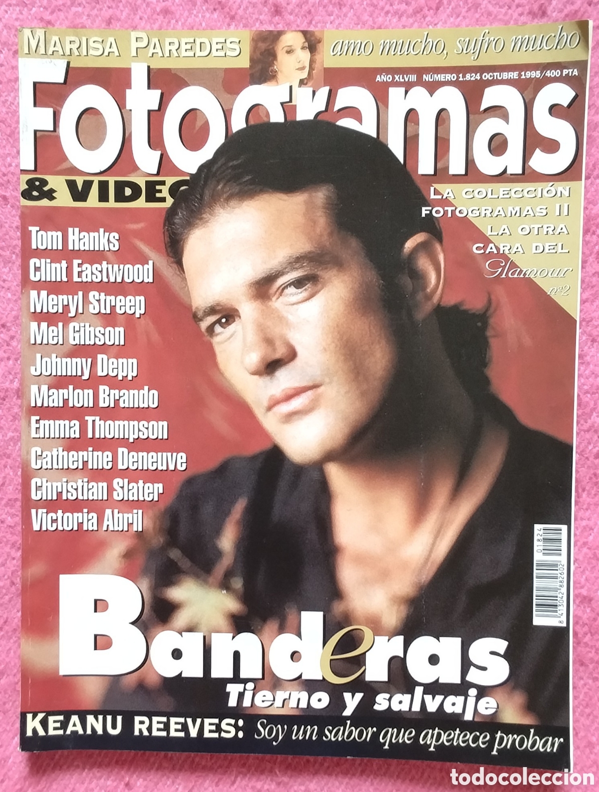 Cine: Magazine FOTOGRAMAS 1824 - Antonio Banderas / Keanu Reeves / Clint Eastwood / Johnny Depp