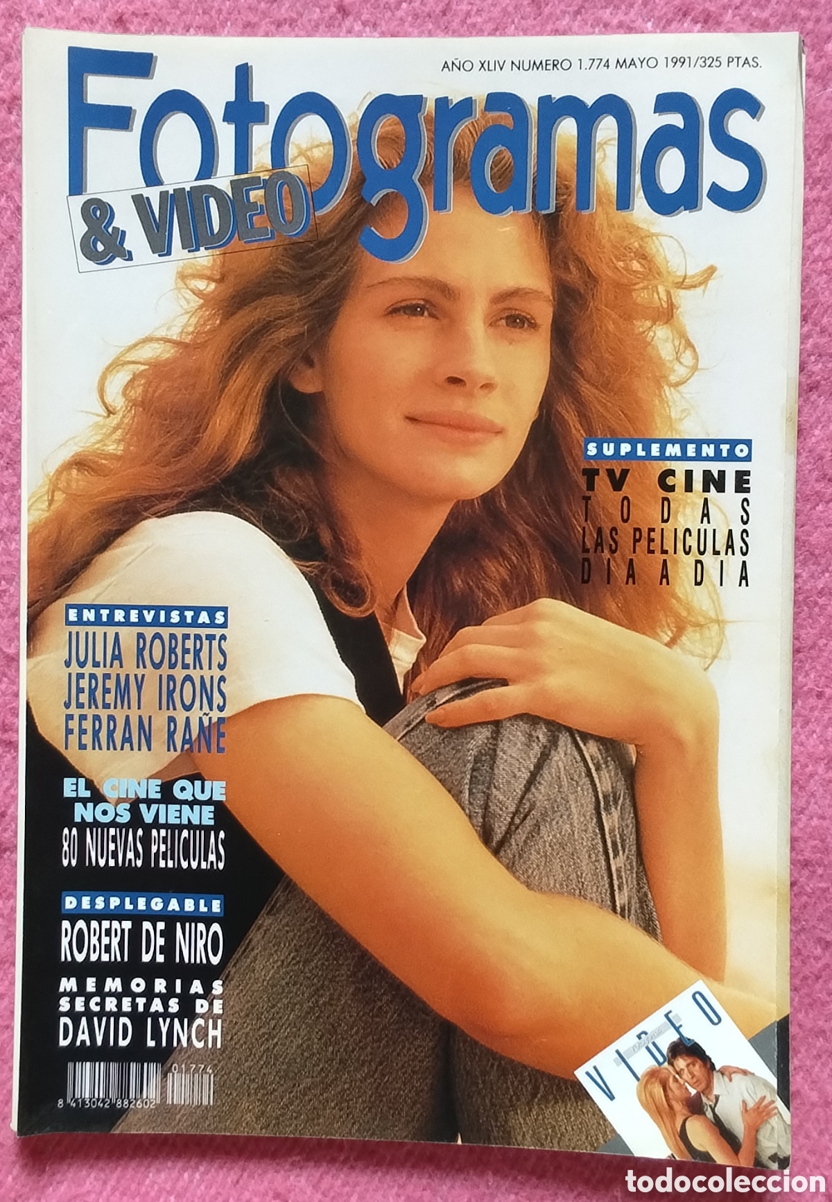 Cine: Magazine FOTOGRAMAS 1774 - Julia Roberts / Jeremy Irons / Robert De Niro / David Lynch