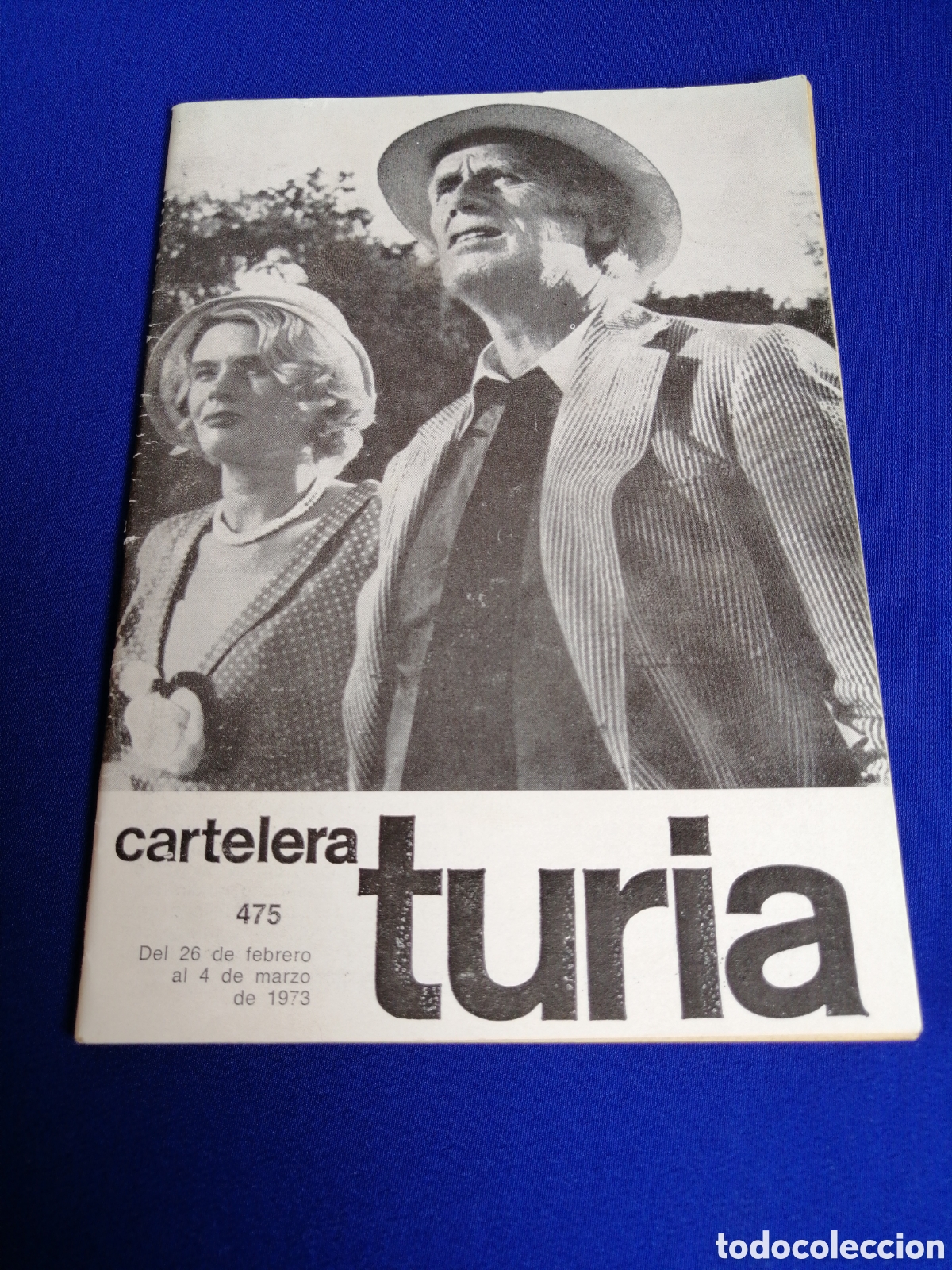 Cinema: CARTELERA TURIA N&Uacute;MERO 475 A&Ntilde;O 1973 PORTADA RICHARD DUNE