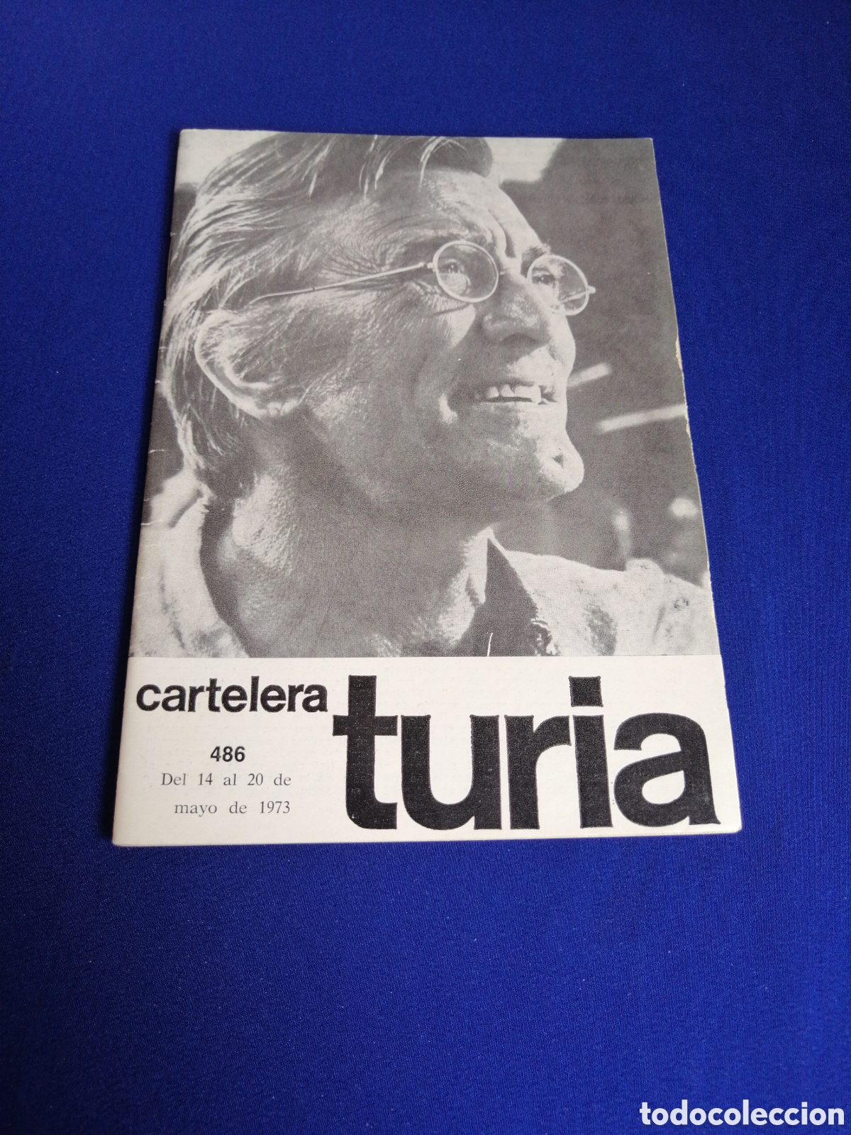 Cine: CARTELERA TURIA N&Uacute;MERO 486 A&Ntilde;O 1973 PORTADA KIRD DOUGLAS