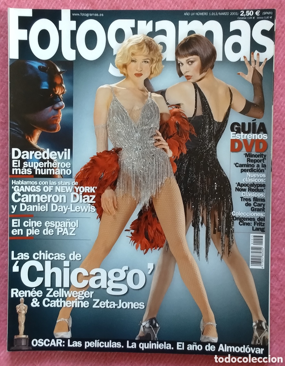 Cine: Magazine FOTOGRAMAS 1913 - Renee Zellweger / Catherine Zeta Jones / Cameron Diaz