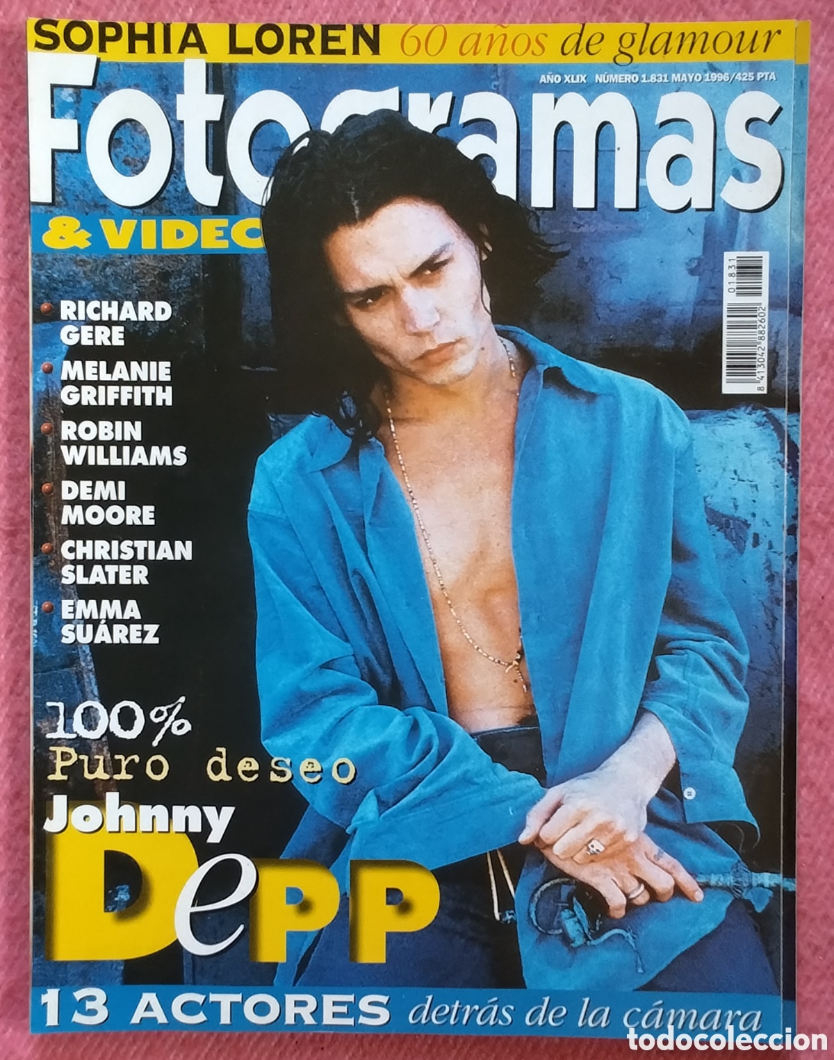 Cine: Magazine FOTOGRAMAS 1831 - Johnny Depp / Sophia Loren / Richard Gere / Robin Williams
