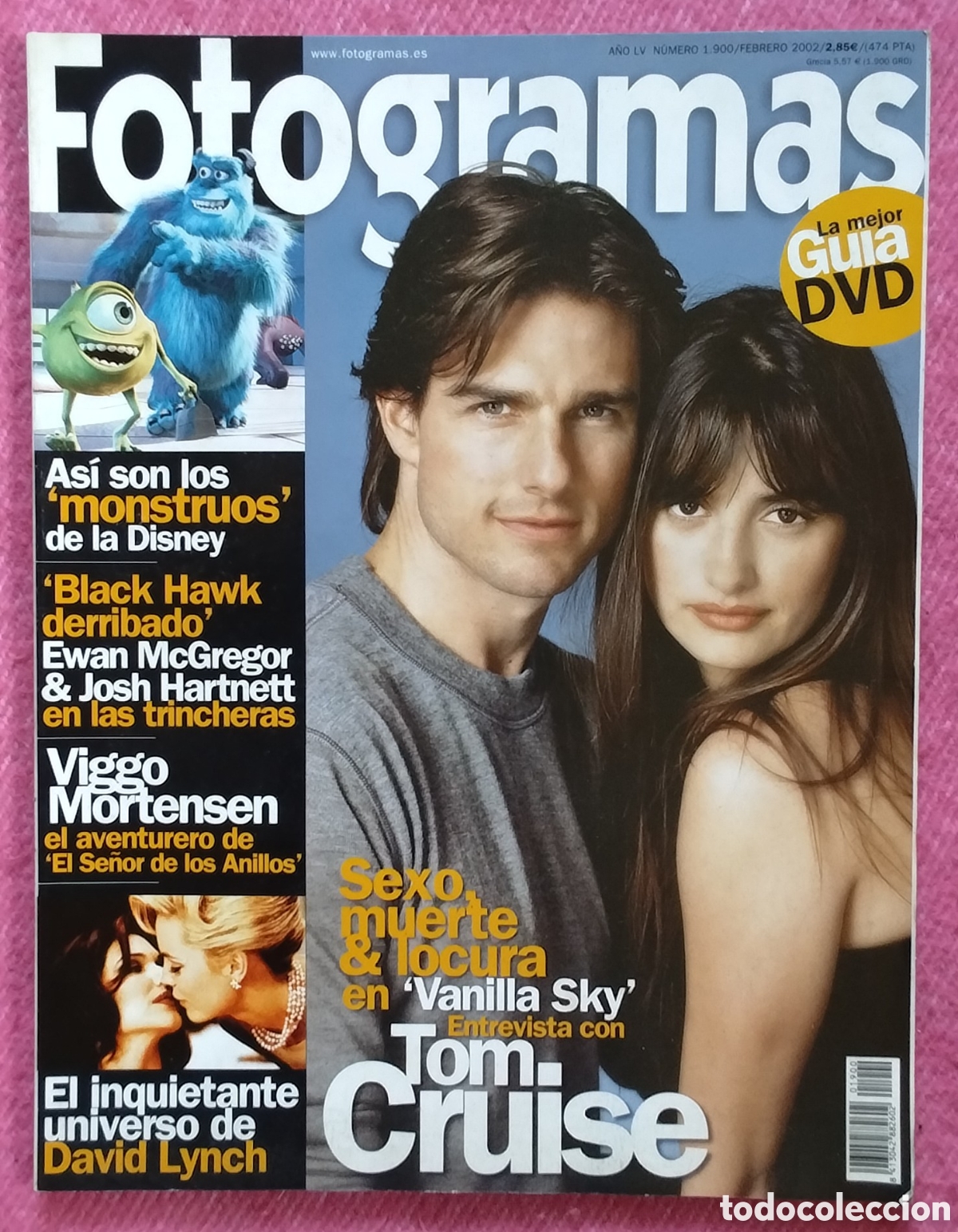 Cine: Magazine FOTOGRAMAS 1900 - Tom Cruise / Penelope Cruz / Viggo Mortesen / Ewan McGregor / David Lynch