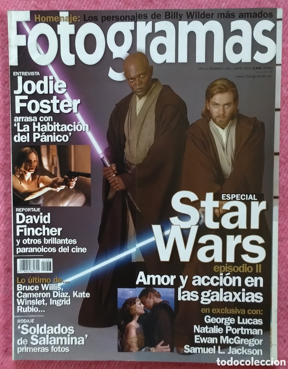 Cine: Magazine FOTOGRAMAS 1903 - Star Wars / Jodie Foster / David Fincher / Natalie Portman / Bruce Willis