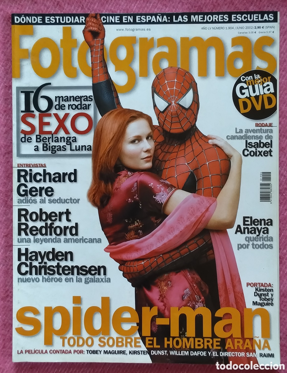 Cine: Magazine FOTOGRAMAS 1904 - Spider-man / Richard Gere / Robert Redford / Hayden Christensen